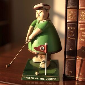 Vintage Russ Berrie & Co. “Ruler of the Course" golfer bobblehead "Bobble Guyz"